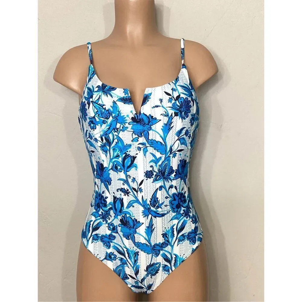 New. Red Carter floral swimsuit. Large. Retails $168